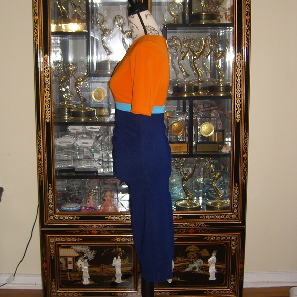 DIVA CATWALK NADIA COLOR BLOCK DRESS S - Picture 5 of 5